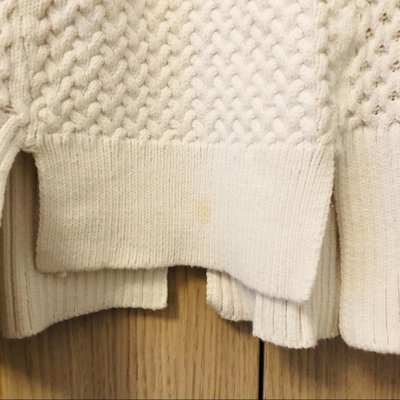 1. STATE // Ecru Waffle Knit Sweater - Picture 5 of 6